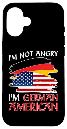 Deutsch-Amerikanisch: Ich bin nicht wütend - ich bin deutsch-amerikanisch Hülle für iPhone 16 Deutsch-Amerikanisch: Ich bin nicht wütend - ich bin deutsch-amerikanisch Hülle für iPhone 16 von German-American Designs For Deutschamerikaner