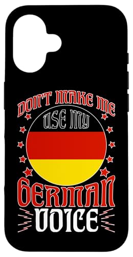 Deutsch-Amerikanisch: Lass mich nicht meine deutsche Stimme benutzen Hülle für iPhone 16 Deutsch-Amerikanisch: Lass mich nicht meine deutsche Stimme benutzen Hülle für iPhone 16 von German-American Designs For Deutschamerikaner