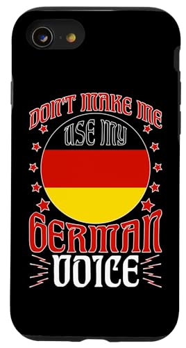 Deutsch-Amerikanisch: Lass mich nicht meine deutsche Stimme benutzen Hülle für iPhone SE (2020) / 7 / 8 von German-American Designs For Deutschamerikaner