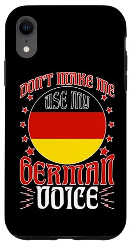 Deutsch-Amerikanisch: Lass mich nicht meine deutsche Stimme benutzen Hülle für iPhone XR Deutsch-Amerikanisch: Lass mich nicht meine deutsche Stimme benutzen Hülle für iPhone XR von German-American Designs For Deutschamerikaner