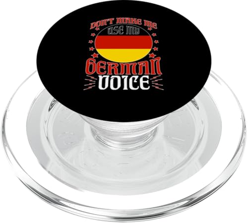 Deutsch-Amerikanisch: Lass mich nicht meine deutsche Stimme benutzen PopSockets PopGrip für MagSafe von German-American Designs For Deutschamerikaner