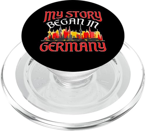 Deutsch-Amerikanisch: Meine Geschichte begann in Deutschland PopSockets PopGrip für MagSafe Deutsch-Amerikanisch: Meine Geschichte begann in Deutschland PopSockets PopGrip für MagSafe von German-American Designs For Deutschamerikaner