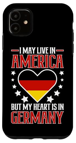 Deutsch-Amerikanisch: Möge in Amerika leben, aber Herz ist in Deutschland Hülle für iPhone 11 Deutsch-Amerikanisch: Möge in Amerika leben, aber Herz ist in Deutschland Hülle für iPhone 11 von German-American Designs For Deutschamerikaner