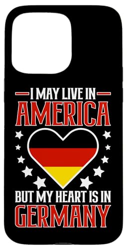 Deutsch-Amerikanisch: Möge in Amerika leben, aber Herz ist in Deutschland Hülle für iPhone 15 Pro Max Deutsch-Amerikanisch: Möge in Amerika leben, aber Herz ist in Deutschland Hülle für iPhone 15 Pro Max von German-American Designs For Deutschamerikaner
