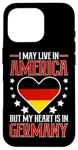 Deutsch-Amerikanisch: Möge in Amerika leben, aber Herz ist in Deutschland Hülle für iPhone 16 Pro Deutsch-Amerikanisch: Möge in Amerika leben, aber Herz ist in Deutschland Hülle für iPhone 16 Pro von German-American Designs For Deutschamerikaner