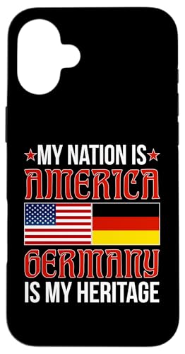 Deutsch-Amerikanisch: Nation ist Amerika, Deutschland ist mein Erbe Hülle für iPhone 16 Plus Deutsch-Amerikanisch: Nation ist Amerika, Deutschland ist mein Erbe Hülle für iPhone 16 Plus von German-American Designs For Deutschamerikaner