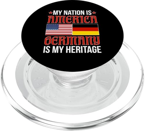 Deutsch-Amerikanisch: Nation ist Amerika, Deutschland ist mein Erbe PopSockets PopGrip für MagSafe Deutsch-Amerikanisch: Nation ist Amerika, Deutschland ist mein Erbe PopSockets PopGrip für MagSafe von German-American Designs For Deutschamerikaner