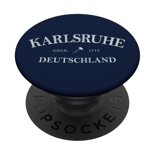 Karlsruhe Deutschland | Karlsruhe Deutschland Grafikdruck PopSockets Klebender PopGrip von German Apparel Np.