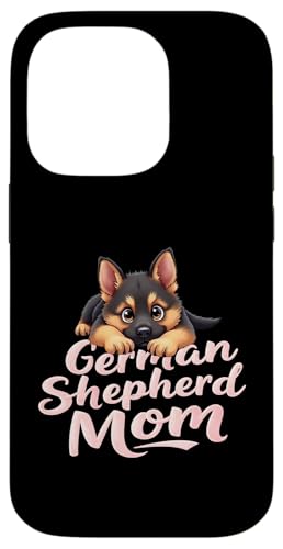 Deutscher Schäferhund Mama Hund Deutscher Schäferhund Mama Niedlicher Welpe Hülle für iPhone 14 Pro von German Shepherd Fun Designs