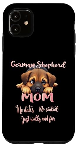 Lustiger deutscher Schäferhund Mama Hund Schäferhund Mama Humor Zitat Hülle für iPhone 11 von German Shepherd Fun Designs