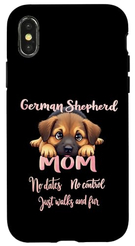 Lustiger deutscher Schäferhund Mama Hund Schäferhund Mama Humor Zitat Hülle für iPhone X/XS Lustiger deutscher Schäferhund Mama Hund Schäferhund Mama Humor Zitat Hülle für iPhone X/XS von German Shepherd Fun Designs