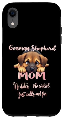 Lustiger deutscher Schäferhund Mama Hund Schäferhund Mama Humor Zitat Hülle für iPhone XR von German Shepherd Fun Designs