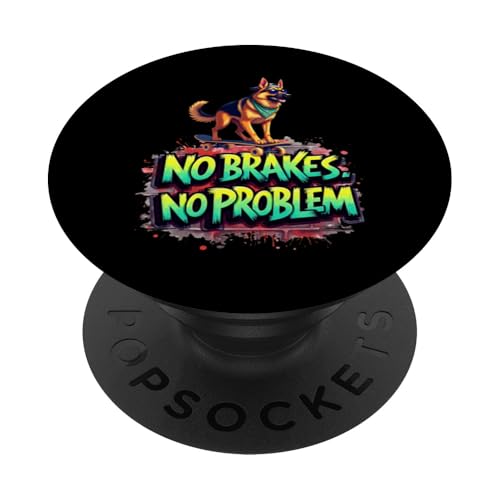 Lustiges Skateboard-Geschenk für Deutschen Schäferhund Besitzer PopSockets Klebender PopGrip Lustiges Skateboard-Geschenk für Deutschen Schäferhund Besitzer PopSockets Klebender PopGrip von German Shepherd Fun Designs
