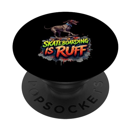 Lustiges Skateboard-Geschenk für Kurzhaar-Hundebesitzer PopSockets Klebender PopGrip Lustiges Skateboard-Geschenk für Kurzhaar-Hundebesitzer PopSockets Klebender PopGrip von German Shorthaired Pointer Fun Designs