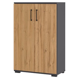 GERMANIA Aktenschrank Profi 3.0, 4247-564 grafit, grandson-eiche 2 Fachböden 80,0 x 40,0 x 123,0 cm GERMANIA Aktenschrank Profi 3.0, 4247-564 grafit, grandson-eiche 2 Fachböden 80,0 x 40,0 x 123,0 cm von Germania