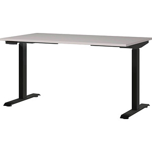 GERMANIA Bedano höhenverstellbarer Schreibtisch kaschmir rechteckig, T-Fuß-Gestell schwarz 140,0 x 80,0 cm GERMANIA Bedano höhenverstellbarer Schreibtisch kaschmir rechteckig, T-Fuß-Gestell schwarz 140,0 x 80,0 cm von Germania