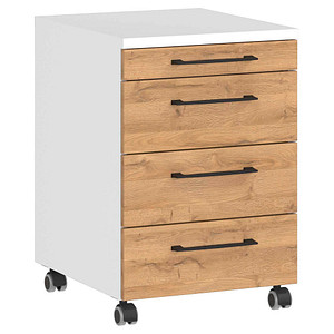 GERMANIA Profi 3.0 Rollcontainer weiß, grandson-eiche 4 Auszüge 42,0 x 49,0 x 61,0 cm GERMANIA Profi 3.0 Rollcontainer weiß, grandson-eiche 4 Auszüge 42,0 x 49,0 x 61,0 cm von Germania