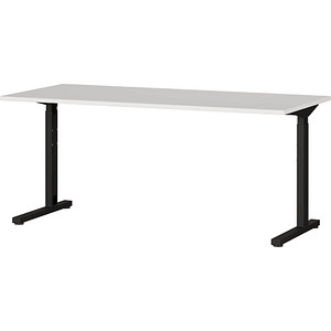 GERMANIA Profi 3.0 höhenverstellbarer Schreibtisch lichtgrau rechteckig, C-Fuß-Gestell schwarz 160,0 x 80,0 cm GERMANIA Profi 3.0 höhenverstellbarer Schreibtisch lichtgrau rechteckig, C-Fuß-Gestell schwarz 160,0 x 80,0 cm von Germania