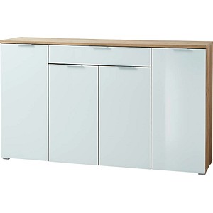 GERMANIA Sideboard TELDE, 3983-242 weiß, navarra-eiche 179,0 x 40,0 x 105,0 cm von Germania