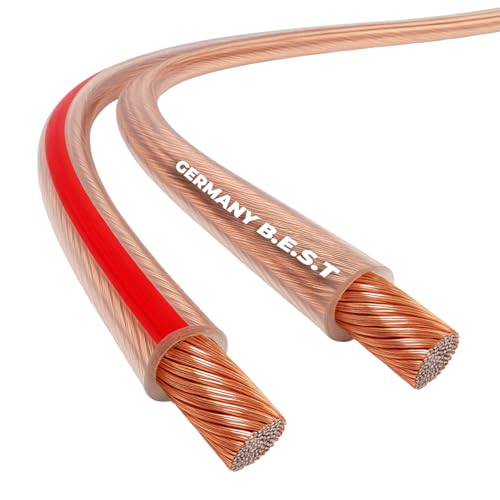 Germany B.e.s.t 10m Lautsprecherkabel 2x2,5mm² für Lautsprecher & Heimkinosysteme, HiFi Kabel Boxenkabel CCA - Kupfer Aluminium Germany B.e.s.t 10m Lautsprecherkabel 2x2,5mm² für Lautsprecher & Heimkinosysteme, HiFi Kabel Boxenkabel CCA - Kupfer Aluminium von Germany B.e.s.t