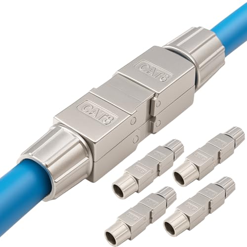 Germany B.e.s.t 5x CAT.8 Netzwerkverbinder werkzeuglos STP Kupplung feldkonfektionierbar kompatibel mit CAT7,CAT6 von Germany B.e.s.t