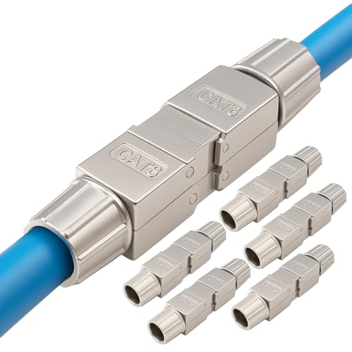 Germany B.e.s.t 6x CAT.8 Netzwerkverbinder werkzeuglos STP Kupplung feldkonfektionierbar kompatibel mit CAT7,CAT6 Germany B.e.s.t 6x CAT.8 Netzwerkverbinder werkzeuglos STP Kupplung feldkonfektionierbar kompatibel mit CAT7,CAT6 von Germany B.e.s.t