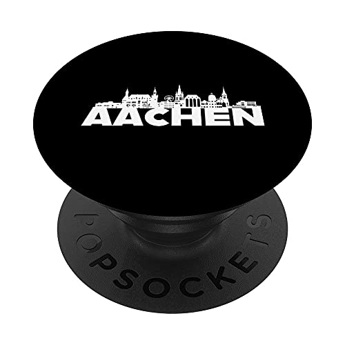 Aachen Germany City Skyline Silhouette Umrissskizze PopSockets mit austauschbarem PopGrip Aachen Germany City Skyline Silhouette Umrissskizze PopSockets mit austauschbarem PopGrip von Germany City Skylines Silhouette Outline