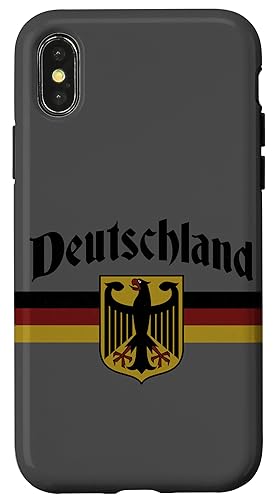 Hülle für iPhone X/XS Deutschland Deutschland Fahne Banner Adler Wappen Oktoberfest Hülle für iPhone X/XS Deutschland Deutschland Fahne Banner Adler Wappen Oktoberfest von Germany Heritage Gifts Men Women