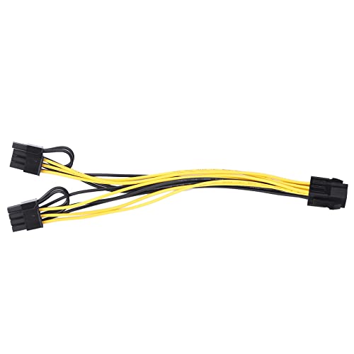 Geroosaty 10 StüCk 6 Pin PCIe 8 Pin (6 + 2) Grafik Karte PCI Adapter GPU VGA Y-Splitter VerläNgerung Kabel Mining von Geroosaty