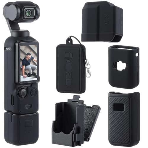 Gersoniel Magnetische Halterung und weiche Silikon-Schutzhülle, kompatibel mit Dji Osmo Pocket 3 Creator Combo Zubehör, Adapter, Klemme, Magnet-Saugnapf-Halterung, 2 Stück Gersoniel Magnetische Halterung und weiche Silikon-Schutzhülle, kompatibel mit Dji Osmo Pocket 3 Creator Combo Zubehör, Adapter, Klemme, Magnet-Saugnapf-Halterung, 2 Stück von Gersoniel
