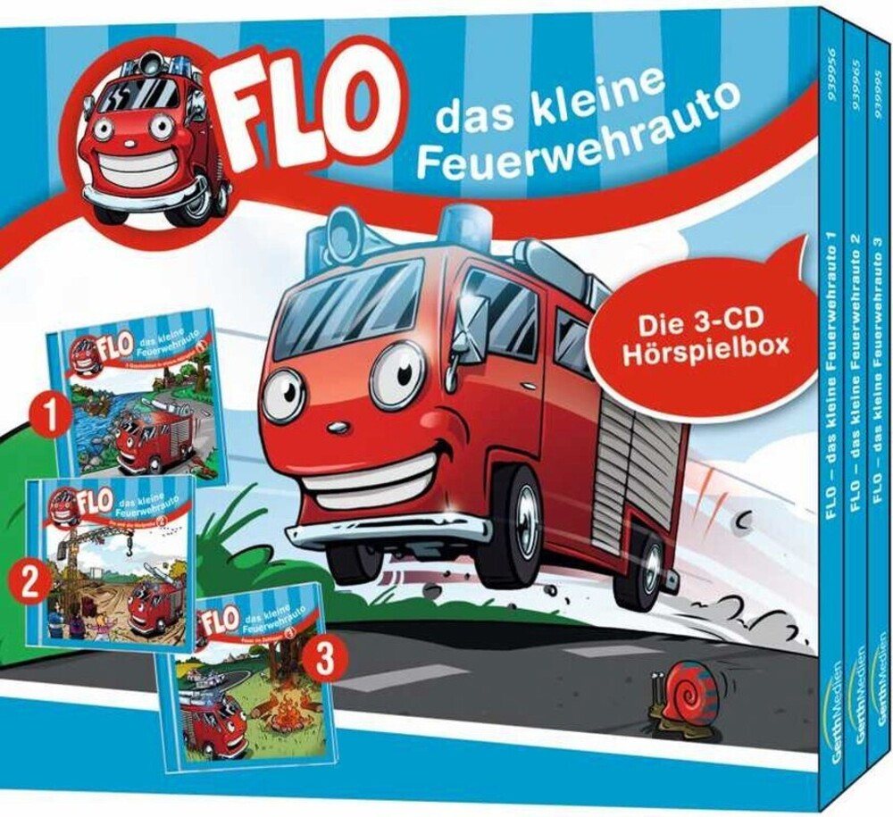 Gerth Medien Hörspiel Flo - das kleine Feuerwehrauto - Die 3-CD Hörspielbox 1, Audio-CD von Gerth Medien