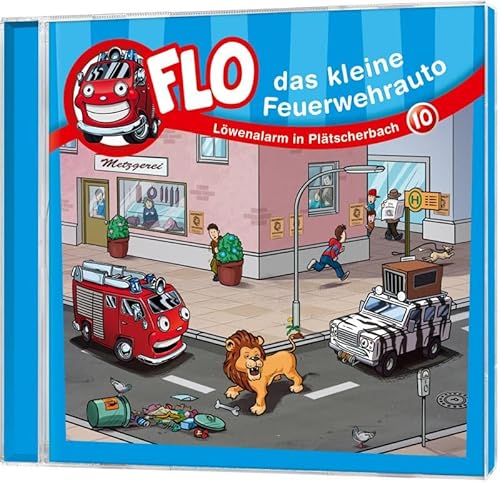 Löwenalarm in Plätscherbach - Folge 10: Flo - das kleine Feuerwehrauto (Folge 10) (Flo, das kleine Feuerwehrauto, 10, Band 10) von Gerth Medien