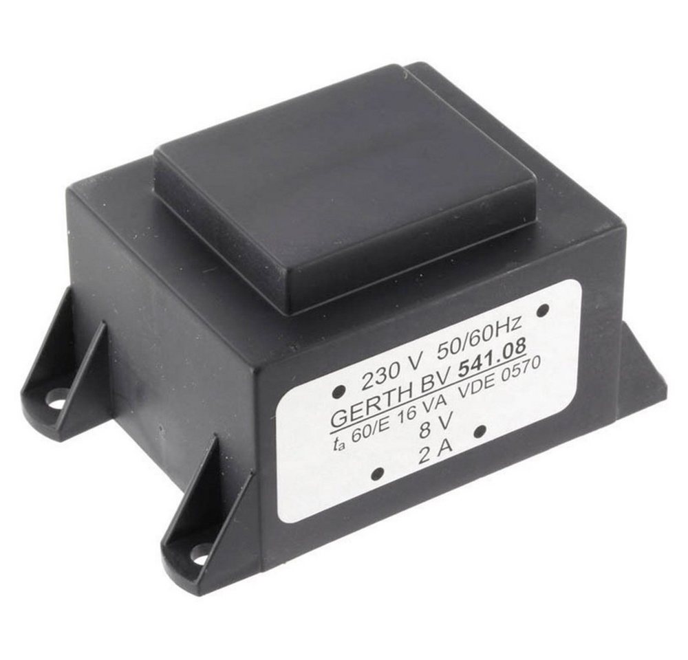 Gerth Gerth PTA541202 Printtransformator 1 x 230 V 2 x 6 V/AC 16 VA 1333 mA Trafo Gerth Gerth PTA541202 Printtransformator 1 x 230 V 2 x 6 V/AC 16 VA 1333 mA Trafo von Gerth