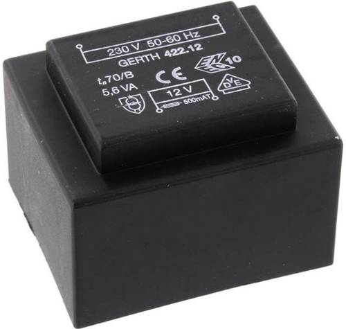 Gerth PTB422401 Printtransformator 1 x 230V 1 x 24 V/AC 5.60 VA 233mA Gerth PTB422401 Printtransformator 1 x 230V 1 x 24 V/AC 5.60 VA 233mA von Gerth