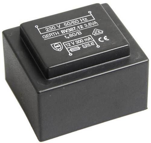 Gerth PTG383602 Printtransformator 1 x 230V 2 x 18 V/AC 3.60 VA 100mA Gerth PTG383602 Printtransformator 1 x 230V 2 x 18 V/AC 3.60 VA 100mA von Gerth