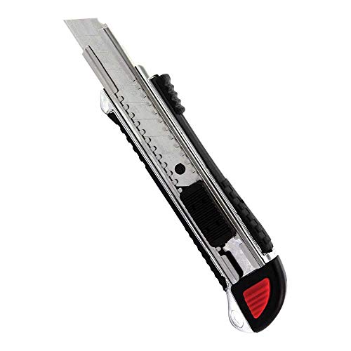 Gertu Gnooslamzink Teppichmesser mit Klingen zum Abbrechen, 18 mm groß, 12er-Packung von CHICHL
