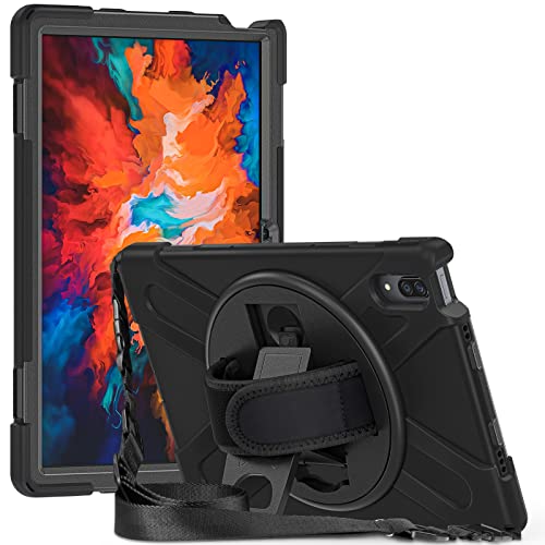 Gerutek Hülle für Lenovo Tab P11 Pro 2020 11,5 Zoll (TB-J706F/J706L), Stoßfeste Robust Schutzhülle mit Drehbar Stände, Handschlaufe,Schultergurt, Panzerhülle für Lenovo Tab P11 Pro 11,5" von Gerutek