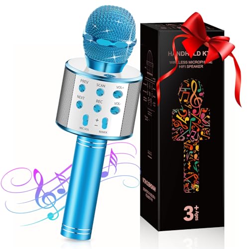 GeschenPark Spielzeug ab 3-12 Jahre Junge Mädchen, Karaoke Mikrofon Kinder Geschenke Junge 4-10 Jahre, Kinder Mikrofon Karaoke Ostergeschenke für Junge von GeschenPark