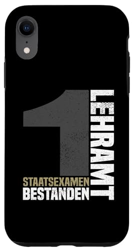 Bestandene Examen Lehramt 1. Staatsexamen Lehrer Glückwunsch Hülle für iPhone XR Bestandene Examen Lehramt 1. Staatsexamen Lehrer Glückwunsch Hülle für iPhone XR von Geschenk Staatsexamen Lehrer und Examen Lehramt