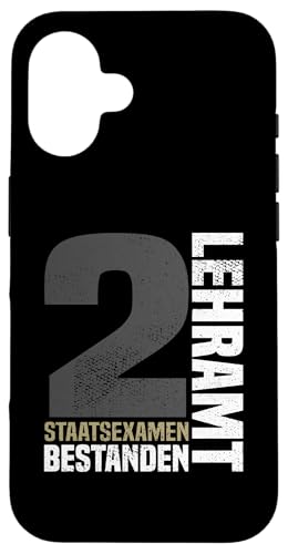 Bestandene Examen Lehramt 2. Staatsexamen Lehrer Glückwunsch Hülle für iPhone 16 Bestandene Examen Lehramt 2. Staatsexamen Lehrer Glückwunsch Hülle für iPhone 16 von Geschenk Staatsexamen Lehrer und Examen Lehramt