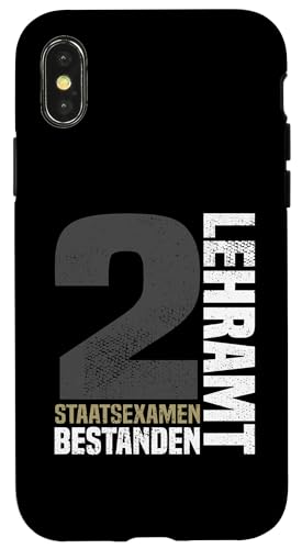 Bestandene Examen Lehramt 2. Staatsexamen Lehrer Glückwunsch Hülle für iPhone X/XS Bestandene Examen Lehramt 2. Staatsexamen Lehrer Glückwunsch Hülle für iPhone X/XS von Geschenk Staatsexamen Lehrer und Examen Lehramt