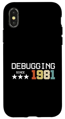 Debugging Since 1981 ITler Informatik Lehrer Informatiker Hülle für iPhone X/XS Debugging Since 1981 ITler Informatik Lehrer Informatiker Hülle für iPhone X/XS von Geschenk für ITler & Geburtstag Informatiker
