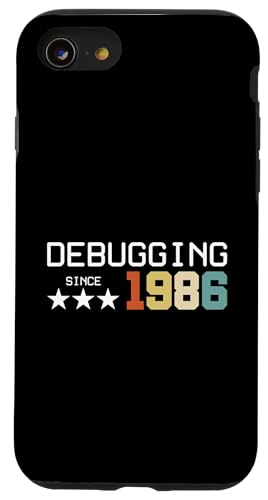 Debugging Since 1986 ITler Informatik Lehrer Informatiker Hülle für iPhone SE (2020) / 7 / 8 von Geschenk für ITler & Geburtstag Informatiker