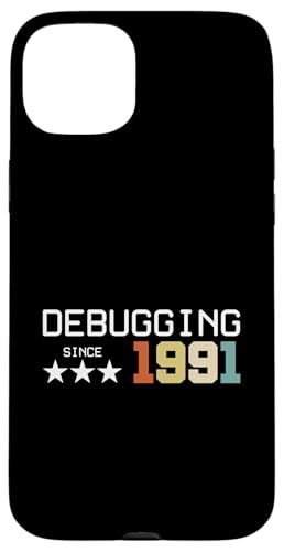 Debugging Since 1991 ITler Informatik Lehrer Informatiker Hülle für iPhone 15 Plus Debugging Since 1991 ITler Informatik Lehrer Informatiker Hülle für iPhone 15 Plus von Geschenk für ITler & Geburtstag Informatiker