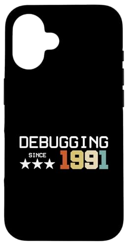 Debugging Since 1991 ITler Informatik Lehrer Informatiker Hülle für iPhone 16 Debugging Since 1991 ITler Informatik Lehrer Informatiker Hülle für iPhone 16 von Geschenk für ITler & Geburtstag Informatiker