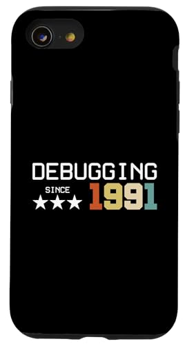 Debugging Since 1991 ITler Informatik Lehrer Informatiker Hülle für iPhone SE (2020) / 7 / 8 von Geschenk für ITler & Geburtstag Informatiker