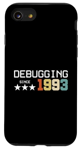 Debugging Since 1993 ITler Informatik Lehrer Informatiker Hülle für iPhone SE (2020) / 7 / 8 von Geschenk für ITler & Geburtstag Informatiker