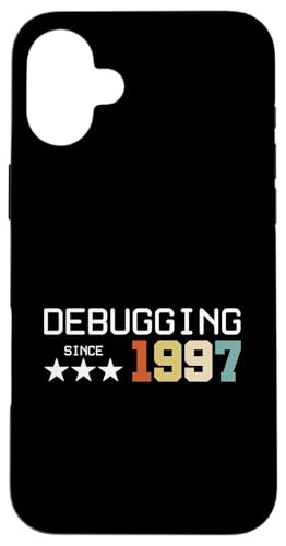 Debugging Since 1997 ITler Informatik Lehrer Informatiker Hülle für iPhone 16 Plus Debugging Since 1997 ITler Informatik Lehrer Informatiker Hülle für iPhone 16 Plus von Geschenk für ITler & Geburtstag Informatiker