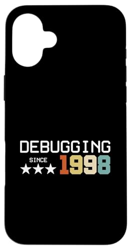 Debugging Since 1998 ITler Informatik Lehrer Informatiker Hülle für iPhone 16 Plus Debugging Since 1998 ITler Informatik Lehrer Informatiker Hülle für iPhone 16 Plus von Geschenk für ITler & Geburtstag Informatiker