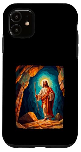 Jesus Christ Scene Portrait Hülle für iPhone 11 Jesus Christ Scene Portrait Hülle für iPhone 11 von Geschenke des christlichen Christentums